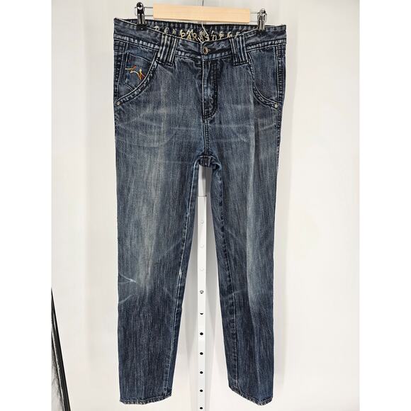 Parasuco Denim Legend Women's Blue Cotton Embroidered Straight Leg Jeans Size 29 - Picture 1 of 8